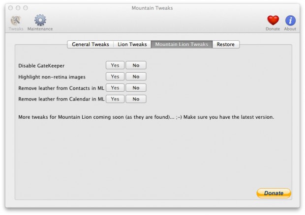 Mountain Tweaks (Screenshots: Golem.de)